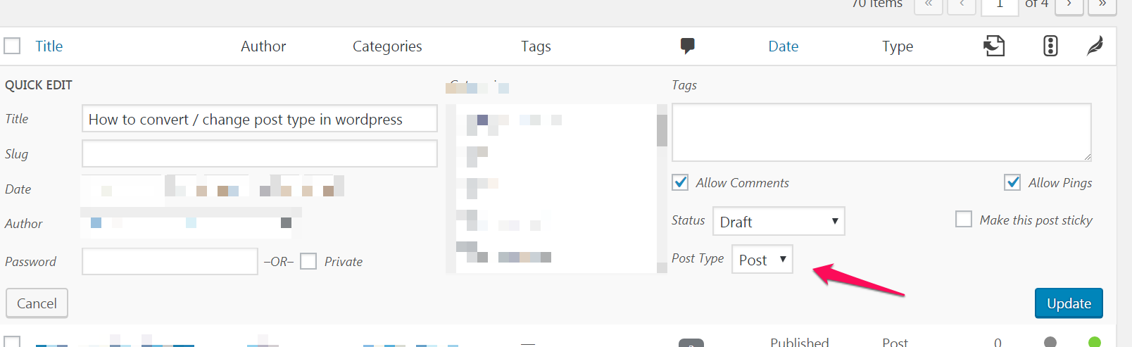 How to convert / change post type in wordpress - The WP Hosting